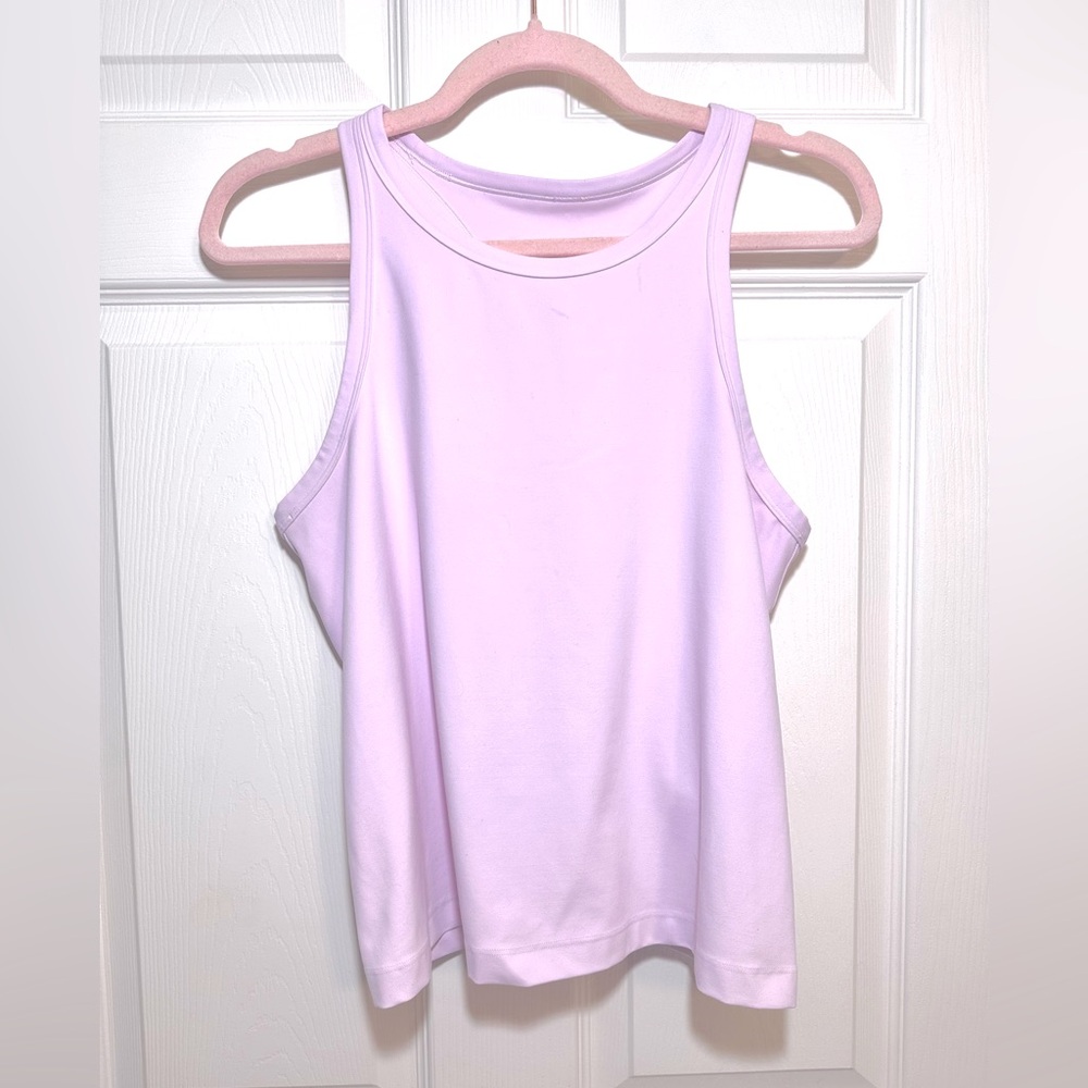 (Lululemon) Meadowsweet Pink Align Waist-Length Racerback Tank Top, Size 12